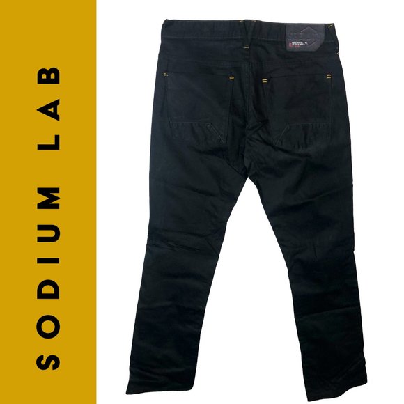 Sodium LAB Black 100% Cotton jeans Size 33 - Picture 3 of 4